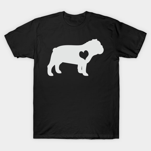 Adore English Bulldogs T-Shirt by Psitta